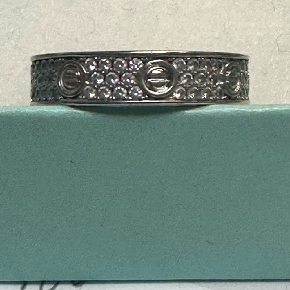 Silver Patterned Ring from Park lane